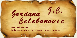 Gordana Čelebonović vizit kartica